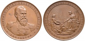 Altdeutsche Münzen und Medaillen 
 Augsburg, Stadt 
 Bronzemedaille 1886 von A. Börsch, auf die Schwäbische Kreisausstellung zu Augsburg. Brustbild ...