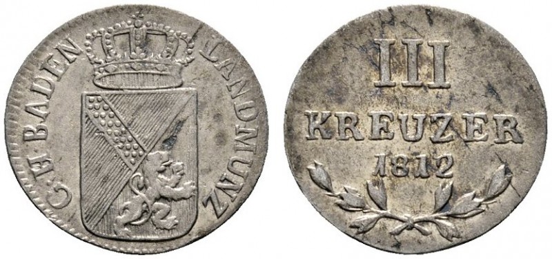 Altdeutsche Münzen und Medaillen 
 Baden-Durlach 
 Karl Ludwig Friedrich 1811-...