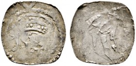 Altdeutsche Münzen und Medaillen 
 Bamberg, Bistum 
 Otto I. der Heilige 1102-1139 
 Pfennig. Ein zweites, ähnliches Exemplar. Krug 18, Heller -, D...