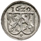 Altdeutsche Münzen und Medaillen 
 Bamberg, Bistum 
 Johann Georg II. Fuchs von Dornheim 1623-1633 
 Einseitiger Pfennig 1629 -Fürth-. Wie vorher, ...