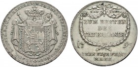 Altdeutsche Münzen und Medaillen 
 Bamberg, Bistum 
 Franz Ludwig von Erthal 1779-1795 
 Konventionstaler 1795. Gekrönter Wappenschild auf Fürsten­...