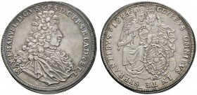 Altdeutsche Münzen und Medaillen 
 Bayern 
 Maximilan II. Emanuel 1679-1726 
 Taler 1694 -München-. Geharnischtes Brustbild mit Allongeperücke nach...