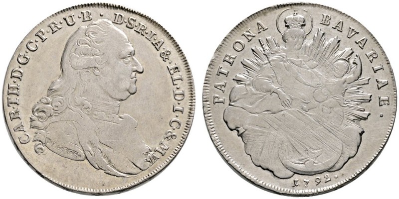 Altdeutsche Münzen und Medaillen 
 Bayern 
 Karl Theodor 1777-1799 
 Madonnen...