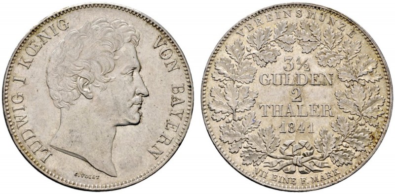 Altdeutsche Münzen und Medaillen 
 Bayern 
 Ludwig I. 1825-1848 
 Doppelter V...