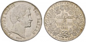 Altdeutsche Münzen und Medaillen 
 Bayern 
 Ludwig I. 1825-1848 
 Doppelter Vereinstaler 1841. AKS 73, J. 64, Thun 73, Kahnt 100.
 sehr schön-vorz...