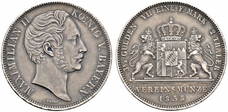 Altdeutsche Münzen und Medaillen 
 Bayern 
 Maximilian II. Joseph 1848-1864 
...