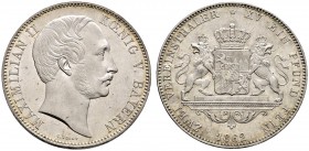 Altdeutsche Münzen und Medaillen 
 Bayern 
 Maximilian II. Joseph 1848-1864 
 Doppelter Vereinstaler 1862. AKS 148, J. 96, Thun 100, Kahnt 126.
 s...
