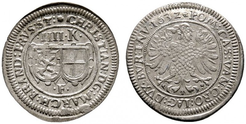 Altdeutsche Münzen und Medaillen 
 Brandenburg-Bayreuth 
 Christian 1603-1655 ...