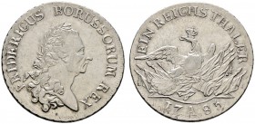 Altdeutsche Münzen und Medaillen 
 Brandenburg-Preußen 
 Friedrich II. 1740-1786 
 Reichstaler 1785 -Berlin-. Olding 70, v.Schr. 471, Dav. 2590.
 ...