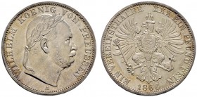 Altdeutsche Münzen und Medaillen 
 Brandenburg-Preußen 
 Wilhelm I. 1861-1888 
 Vereinstaler 1866 A. Sieg über Österreich. AKS 117, J. 98, Thun 271...