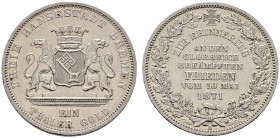 Altdeutsche Münzen und Medaillen 
 Bremen, Stadt 
 Siegestaler 1871 B. AKS 17, J. 28, Thun 127, Kahnt 164.
 vorzüglich-Stempelglanz