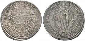 Altdeutsche Münzen und Medaillen 
 Deutscher Orden 
 Johann Eustach von Westernach 1625-1627. Taler 1625 -Nürnberg-. Dreifach behelmter Wappen­schil...
