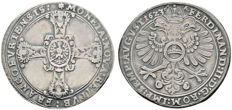 Altdeutsche Münzen und Medaillen 
 Frankfurt, Stadt 
 Taler 1623. Mit Titulatu...
