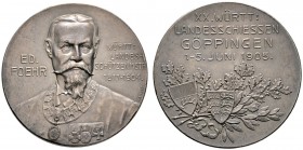 Altdeutsche Münzen und Medaillen 
 Göppingen, Stadt 
 Versilberte Bronzemedaille 1905 von Mayer und Wilhelm, auf das 20. Württembergische Landes­sch...