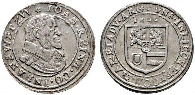 Altdeutsche Münzen und Medaillen 
 Hanau-Lichtenberg 
 Johann Reinhard I. 1599...