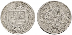 Altdeutsche Münzen und Medaillen 
 Hanau-Lichtenberg 
 Johann Reinhard I. 1599-1625 
 12 Kreuzer (Dreibätzner) 1624 -Wörth oder Babenhausen-. Mit T...