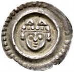 Altdeutsche Münzen und Medaillen 
 Konstanz, Bistum 
 Eberhard II. von Waldburg-Thann 1248-1274 
 Brakteat 1250-1270. Bischofskopf mit Mitra von vo...