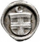 Altdeutsche Münzen und Medaillen 
 Konstanz, Stadt 
 Hohlpfennig o.J. (1417/22). In einem Wulstreif der Stadtschild, darüber &quot;C&quot;. Nau 12. ...