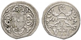 Altdeutsche Münzen und Medaillen 
 Konstanz, Stadt 
 6 Pfennig (Sechser) 1627. Nau 218.
 sehr selten, kleines Zainende, gutes sehr schön Unseres Wi...