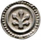 Altdeutsche Münzen und Medaillen 
 Lindau, Abtei unter königlicher Beteiligung 
 Brakteat um 1290. Linde mit fünf Blättern, der Stamm teilt sich unt...