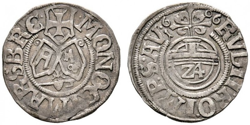 Altdeutsche Münzen und Medaillen 
 Marsberg, Stadt 
 Groschen 1606. Mit Titula...