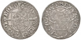 Altdeutsche Münzen und Medaillen 
 Mecklenburg 
 Magnus und Balthasar 1477-1503 
 Doppelschilling o.J. -Güstrow-. Ohne Ringel zwischen den Wappensc...