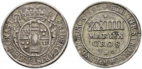 Altdeutsche Münzen und Medaillen 
 Münster, Bistum 
 Friedrich Christian von Plettenberg 1683-1706. 24 Mariengroschen 1692 -Münster-. Schulze 127, D...