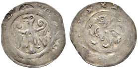 Altdeutsche Münzen und Medaillen 
 Nürnberg, Reichsmünzstätte 
 Heinrich VI. bis Interregnum 1190-1273 
 Pfennig ca. 1210-1220/25. Adler mit ausgeb...