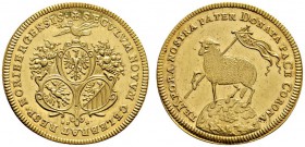 Altdeutsche Münzen und Medaillen 
 Nürnberg, Stadt 
 Doppelter Lammdukat 1700. Stempel von G.F. Nürnberger. Ein zweites Exemplar. Ke. 51, Slg. Erl. ...