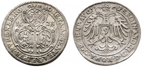 Altdeutsche Münzen und Medaillen 
 Nürnberg, Stadt 
 1/9 Taler 1623. Drei Wappen in Kartuschen / Reichsadler mit Wertangabe (9) auf der Brust. Ke. 3...
