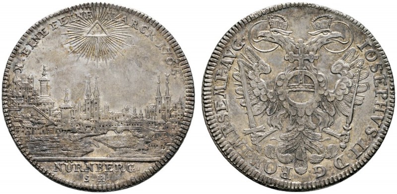 Altdeutsche Münzen und Medaillen 
 Nürnberg, Stadt 
 Konventionstaler 1765. St...