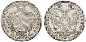 Altdeutsche Münzen und Medaillen 
 Nürnberg, Stadt 
 1/2 Konventionstaler 1766. Stadtwappen unter Mauerkrone / Gekrönter Doppeladler mit Schwert und...