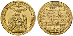Altdeutsche Münzen und Medaillen 
 Nürnberg, Stadt 
 Goldmedaille im Gewicht eines Doppeldukaten o.J. (um 1700) unsigniert, auf die Taufe. Ähnlich w...
