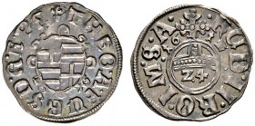 Altdeutsche Münzen und Medaillen 
 Paderborn, Bistum 
 Theodor von Fürstenberg 1585-1618. Groschen 1612 -Paderborn-. Münzmeister Jakob Pfahler. Schw...