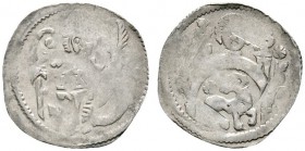 Altdeutsche Münzen und Medaillen 
 Passau, Bistum 
 Ulrich von Andechs bis Gebhard von Plain 1215-1221-1232 
 Pfennig um 1210/25. Bischofshalbbild ...
