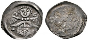 Altdeutsche Münzen und Medaillen 
 Passau, Bistum 
 Gebhard von Plain bis Rudiger von Bergheim 1222-1232-1250 
 Pfennig um 1220/40. Mitrierter Kopf...