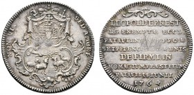 Altdeutsche Münzen und Medaillen 
 Passau, Bistum 
 Leopold Ernst von Firmian 1763-1783 
 Silbermedaille im 1/4 Talergewicht 1764 unsigniert, auf s...