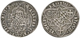 Altdeutsche Münzen und Medaillen 
 Pfalz-Kurlinie 
 Friedrich I. der Siegreiche 1449-1476 
 Weißpfennig o.J. (1454/76) -Bacharach-. Slg. Memm. 2163...
