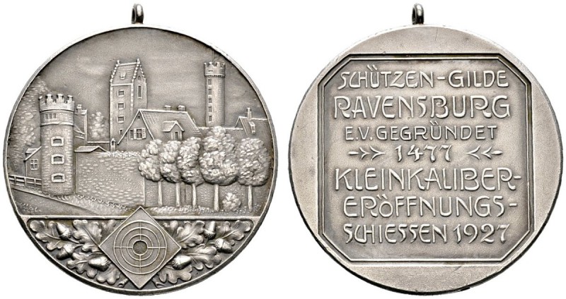 Altdeutsche Münzen und Medaillen 
 Ravensburg, Stadt 
 Tragbare, mattierte Sil...