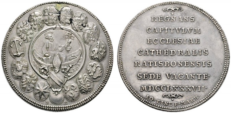 Altdeutsche Münzen und Medaillen 
 Regensburg, Bistum 
 Sedisvakanz 1787. Konv...