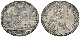 Altdeutsche Münzen und Medaillen 
 Regensburg, Stadt 
 1/4 Taler o.J. Stempel von J.L. Oexlein. Stadtansicht unter strahlendem Jehovanamen / Belorbe...