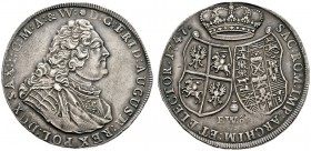 Altdeutsche Münzen und Medaillen 
 Sachsen-Albertinische Linie 
 Friedrich August II. 1733-1763 
 Taler 1747 -Dresden-. Kahnt 531, Slg. Mers. -, Sc...