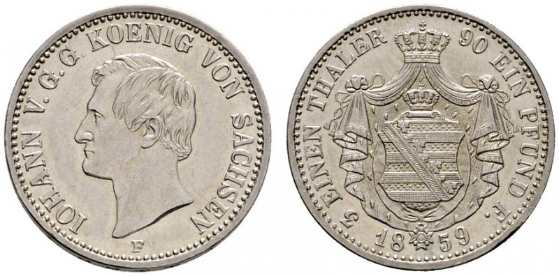 Altdeutsche Münzen und Medaillen 
 Sachsen-Albertinische Linie 
 Johann 1854-1...