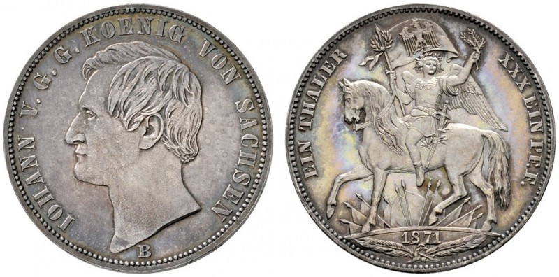 Altdeutsche Münzen und Medaillen 
 Sachsen-Albertinische Linie 
 Johann 1854-1...
