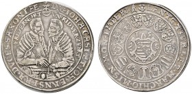 Altdeutsche Münzen und Medaillen 
 Sachsen-Alt-Gotha (Coburg-Eisenach) 
 Johann Casimir und Johann Ernst 1572-1633. Taler 1598 -Saalfeld-. KOR 81, S...