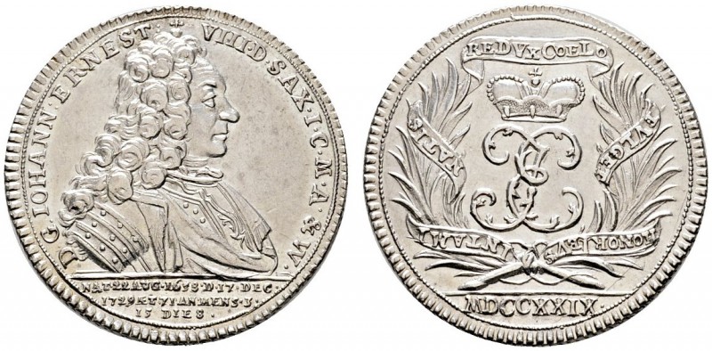 Altdeutsche Münzen und Medaillen 
 Sachsen-Saalfeld 
 Johann Ernst 1680-1729. ...
