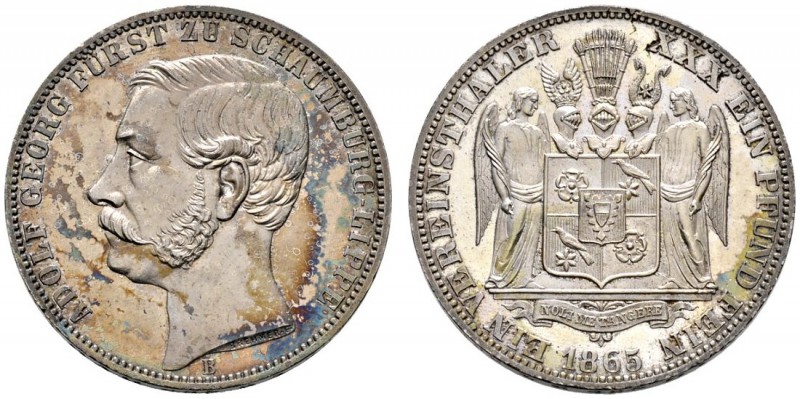 Altdeutsche Münzen und Medaillen 
 Schaumburg-Lippe 
 Adolf Georg 1860-1893 
...