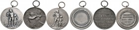 Altdeutsche Münzen und Medaillen 
 Schramberg, Stadt 
 Lot (3 Stücke): Versilberte Bronzemedaille 1927 unsigniert, auf die Schießhauseröffnung und d...