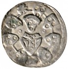 Altdeutsche Münzen und Medaillen 
 Sindelfingen, Stift und Vogt 
 Anonyme Prägungen des Chorherrenstifts 
 Brakteat um 1160/70. Barhäuptiges Brustb...