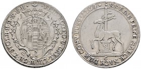 Altdeutsche Münzen und Medaillen 
 Stolberg-Stolberg 
 Friedrich Botho und Karl Ludwig 1761-1768. 2/3 Taler (=1/2 Konventionstaler) 1764 -Stolberg-....